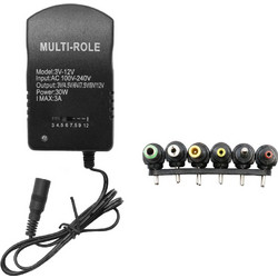 Universal Τροφοδοτικό με 6 Βύσματα 220V AC σε DC 3 - 12V 3A 30W YWX-3V-12V