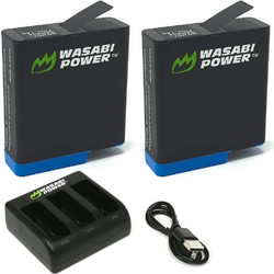 Wasabi Triple Charger with 2 Batteries (Hero8/7/6/5)
