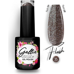 Gellie Flash 35 Glitter Ημιμόνιμο Βερνίκι Νυχιών