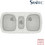 Sanitec Classic 303 Επικαθήμενος Νεροχύτης Γρανίτη Ματ Granite White 96x51cm
