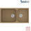 Sanitec Classic 307 Επικαθήμενος Νεροχύτης Γρανίτη Αντιστρεφόμενος Ματ Metallic Coffee 92x51cm