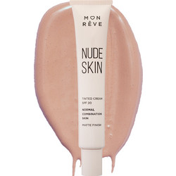 Mon Reve Nude Skin Tinted Cream 101 Light Normal/Combination Skin 30ml