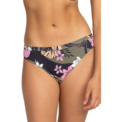 Roxy The Snap Turn Bikini Slip Floral Ανθρακί Ροζ ERJX404832