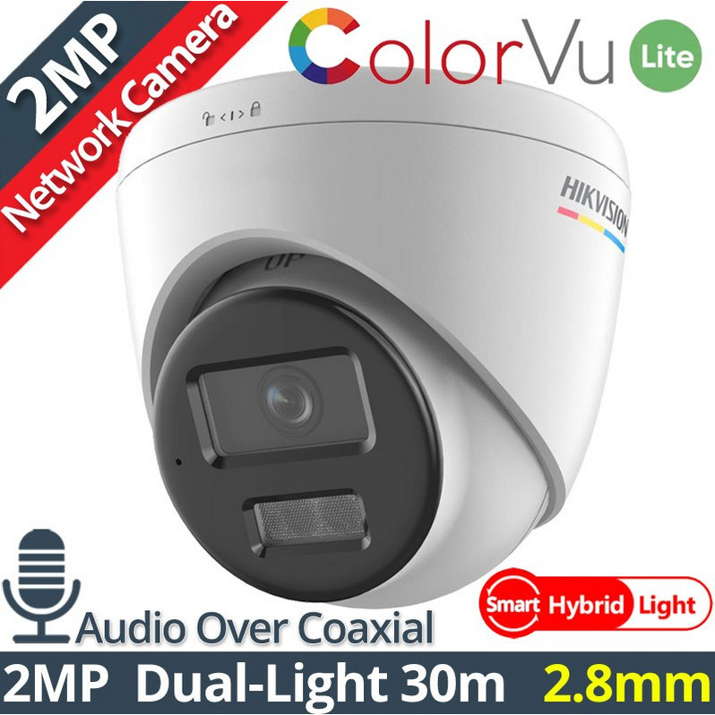 Hikvision DS-2CD1327G2H-LIU IP Κάμερα Ασφαλείας Wi-Fi 2MP
