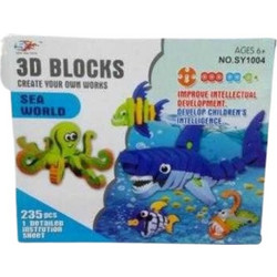 DIY Συναρμολογούμενες Φιγούρες 3D Ζώα της Θάλασσας 235τμχ 222292