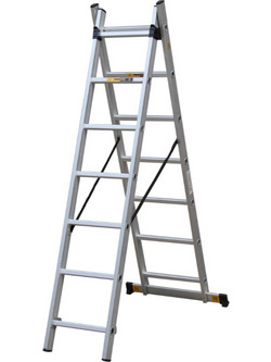 Prostep Διπλή Σκάλα Αλουμινίου 2x7 Σκαλοπάτια PS1120