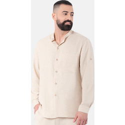 UNISEX Μακρυμάνικο Πουκάμισο AXON CAYMAN - Εκρού
