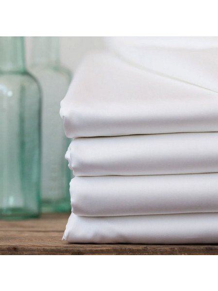 Μαξιλαροθήκη Luxury Line Plain TC240 Satin Cotton Blanc de Blanc (53x73) 1Τεμ