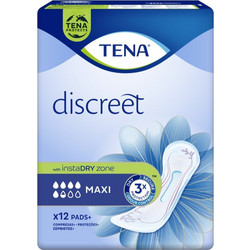 Tena Discreet Maxi Σερβιέτες Ακράτειας 5.5 Σταγόνες 12τμχ