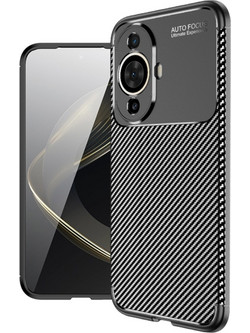Techsuit CarbonFiber Back Cover Black (Huawei Nova 11 / Nova 12s)