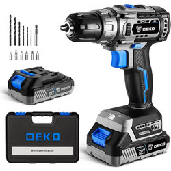 DeKo DKBL20DU3-S3 Δραπανοκατσάβιδο Μπαταρίας Brushless 20V 2x2Ah