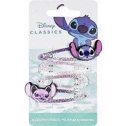 Αξεσουάρ για τα Μαλλιά 4τμχ Κοκαλάκια DISNEY Λίλο & Στιτς