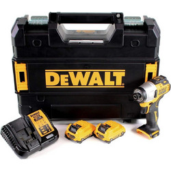 DeWALT DCF801D2-QW Παλμικό Κατσαβίδι Μπαταρίας Brushless 12V 2x2Ah