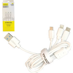 Τριπλό καλώδιο ταχείας φόρτισης Micro/iPhone/Type-C