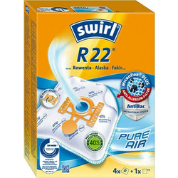 Swirl R22 Σακούλες Σκούπας 4τμχ Συμβατές με Σκούπα Rowenta