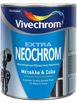 Vivechrom Neochrom Extra Βερνικόχρωμα Διαλύτου Ξύλου & Μετάλλου 26 Ώχρα Γης Gloss 0.75lt