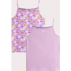 Σετ Παιδικά Φανελάκια για Κορίτσια Purple Daisy 2 τμχ ΜΩΒ