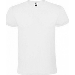 Roly Atomic 150 Ανδρικό Διαφημιστικό T-shirt Κοντομάνικο ΛΕΥΚΟ
