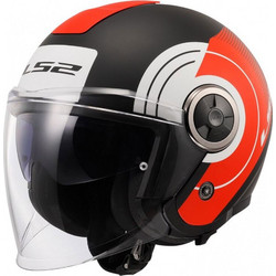 LS2 OF620 Classy Disco Matt Black Red White Κράνος Μηχανής Jet 1200gr