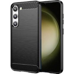 Spacecase Carbon - Θήκη Σιλικόνης - Samsung Galaxy S23 - Black (5905123461262)