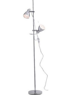 Luce Μοντέρνο Φωτιστικό Δαπέδου Υ153.5xΜ33cm με Ντουί για Λαμπτήρα E27 σε Ασημί Χρώμα I-LEMONDE-PT 8031440365574