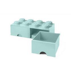 Lego Storage 8-Stud Brick Drawer Aqua Blue για 6+ Ετών
