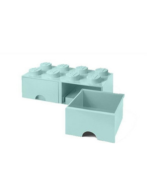 Lego Storage 8-Stud Brick Drawer Aqua Blue για 6+ Ετών