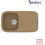 Sanitec Classic 315 Ένθετος Νεροχύτης Γρανίτη Αντιστρεφόμενος Ματ Metallic Coffee 82x50cm
