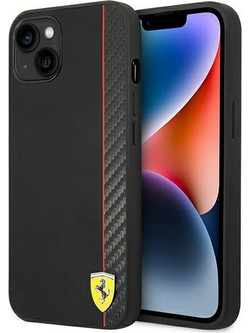 Ferrari Carbon - θήκη για Apple iPhone 14 Plus - Μαύρο