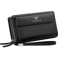 Δερμάτινο Ανδρικό πορτοφόλι William Polo 312 black