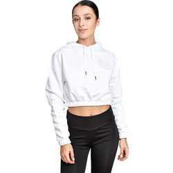 Target Γυναικείο Αθλητικό Crop Top με Κουκούλα Λευκό W23-66100-01