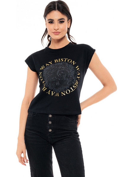 Biston fashion γυναικείο top 49-106-005 010 BLACK