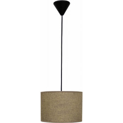 Heronia Lighting ΗΚ-06 Κρεμαστό Φωτιστικό Οροφής Μονόφωτο E27 Καφέ Φ20cm 14-0144