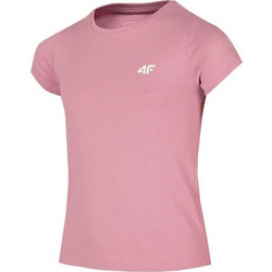 4F Παιδικό T-Shirt Κοντομάνικο Ροζ HJZ22-JTSD001-56S