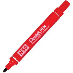 Pentel N50 Permament Marker Red (N50-BE) (PENN50BE)