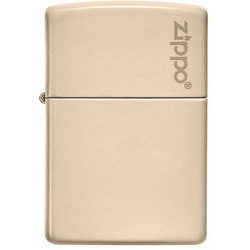 Classic Flat Sand Zippo Logo