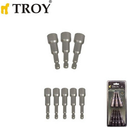 Troy μαγνητική προέκταση μυτών 1/4 8 τεμ