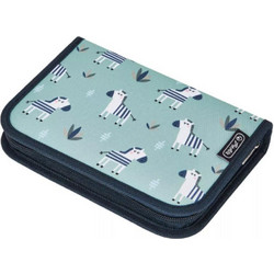 Herlitz Crazy Zebra Κασετίνα Γεμάτη Μπλε 50043330