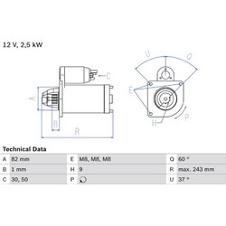 Bosch Μίζα - 0 986 021 640