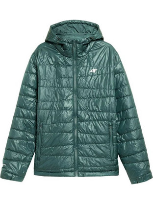 4F Primaloft Thermoe Quilted Down Ανδρικό Μπουφάν Χειμωνιάτικο Puffer Κυπαρισσί H4Z21-KUMP005-46S