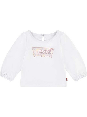 LEVIS Βρεφικό βαμβακερό μακρυμάνικο BATWING LS PUFF DETAIL TOP 1EL412-W1T