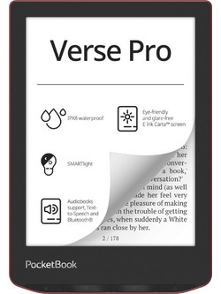 Pocketbook Verse Pro E-Book Reader με Οθόνη Αφής 6" 16GB