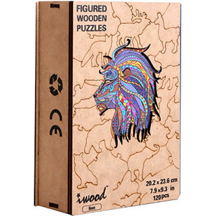 Παιδικό Puzzle iwood Lion 120 Κομμάτια