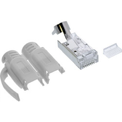 InLine(R) ΒΥΣΜΑ RJ45 CAT6a (STP) with insert & bend protection (10 TEM) μονόκλωνο 76006A