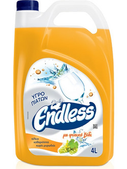 Υγρό Πιάτων Με Φυσικό Ξύδι 4lt Endless Ultra 1200440203