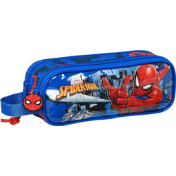 Safta Marvel Spider-Man Great Power Κασετίνα με 2 Θήκες Μπλε 812243513