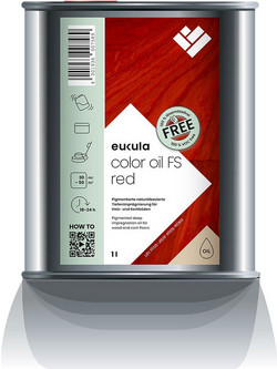 EUKULA COLOR OIL FS RED - ΛΑΔΙ ΕΜΠΟΤΙΣΜΟΥ ΚΟΚΚΙΝΟ 1L 0169001700
