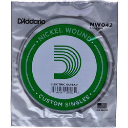 D'Addario NW042 Χορδή Ηλεκτρικής Κιθάρας Nickel Plated Steel 42"