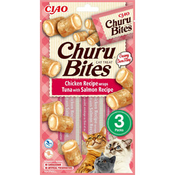 Inaba Churu Cat Bites with Chicken, Tuna & Salmon 30gr