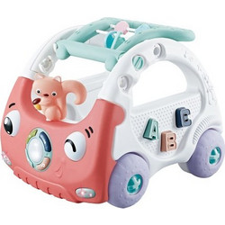 KikkaBoo Drive & Play Περπατούρα Ride On Αυτοκινητάκι 12m+ Ροζ